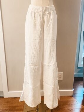 Old Navy White Wide-Leg Pants